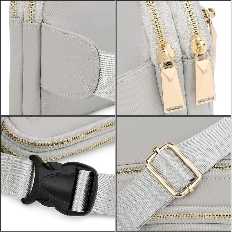 UTO Fanny Pack for Women Crossbody Trendy Fashion Belt Purse Chest Waist Hip Bumbag for Outdoor Shopping Travel Hiking - Image 4
